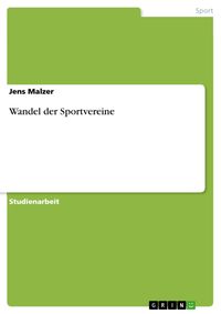 Produktbild: Wandel der Sportvereine