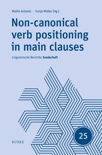 Produktbild: Non-canonical verb positioning in main clauses