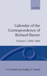 Produktbild: Calendar of the Correspondence of Richard Baxter