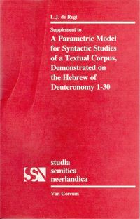 Produktbild: A Parametric Model for Syntactic Studies of a Textual Corpus
