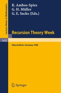 Produktbild: Recursion Theory Week