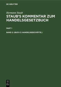 Produktbild: (Buch 3: Handelsgesch&auml;fte.)