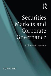 Produktbild: Securities Markets and Corporate Governance