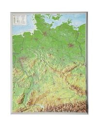 Produktbild: Reliefkarte Deutschland klein 1 : 2 400 000