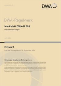 Produktbild: Merkblatt DWA-M 508 Geschiebemessungen (Entwurf)