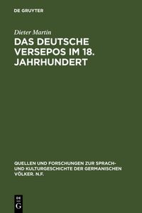 Produktbild: Das deutsche Versepos im 18. Jahrhundert