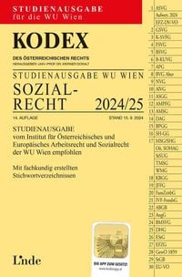 Produktbild: KODEX Studienausgabe Sozialrecht WU 2024/25