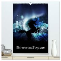 Produktbild: Einhorn und Pegasus (hochwertiger Premium Wandkalender 2027 DIN A2 hoch), Kunstdruck in Hochglanz
