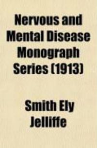Produktbild: Nervous and Mental Disease Monograph Series