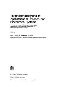 Produktbild: Thermochemistry and Its Applications to Chemical and Biochemical Systems