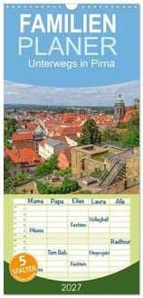 Produktbild: Familienplaner 2027 - Unterwegs in Pirna mit 5 Spalten (Wandkalender, 21 x 45 cm) CALVENDO