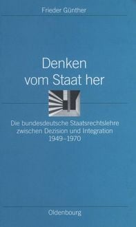 Produktbild: Denken vom Staat her