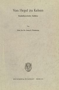 Produktbild: Von Hegel zu Kelsen.