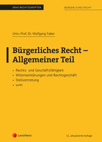 Produktbild: B&uuml;rgerliches Recht - Allgemeiner Teil (Skriptum)