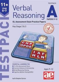Produktbild: 11+ Verbal Reasoning Year 5-7 GL & Other Styles Testpack A Papers 9-12