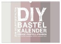 Produktbild: DIY Bastel-Kalender -Erdige Pastell Farben- Zum Selbstgestalten (Wandkalender 2026 DIN A3 quer), CALVENDO Monatskalender