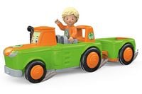 Produktbild: SIKU 0147 - Toddys Frank Farmy, Traktor, Spielzeugauto mit R&uuml;ckziehmotor und Spielfigur, gr&uuml;n/orange