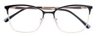 Produktbild: Lesebrille MIA, schwarz-gold, +2.50 dpt mit Etui