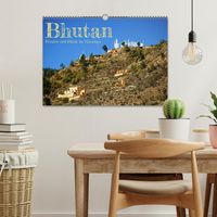 Bhutan - Frieden und Glück im Himalaya (Wandkalender 2024 DIN A3 quer), CALVENDO Monatskalender