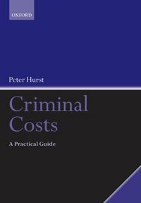 Produktbild: Criminal Costs: A Practical Guide