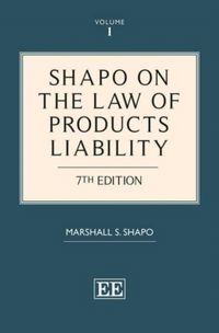 Produktbild: Shapo, M:  Shapo on The Law of Products Liability