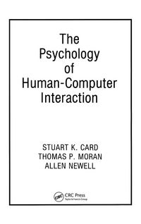 Produktbild: The Psychology of Human-Computer Interaction