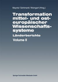 Produktbild: Transformation mittel- und osteurop&auml;ischer Wissenschaftssysteme