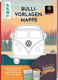 Produktbild: VW Vorlagenmappe "Bulli". Die offizielle kreative Vorlagensammlung mit dem kultigen VW-Bus