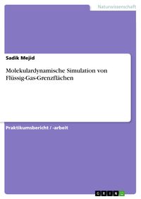 Produktbild: Molekulardynamische Simulation von Fl&uuml;ssig-Gas-Grenzfl&auml;chen