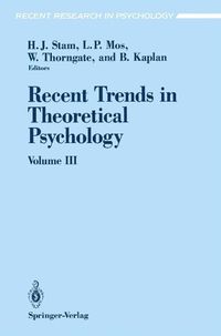 Produktbild: Recent Trends in Theoretical Psychology