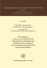 Produktbild: Personalplanung in einem neu errichteten Betrieb