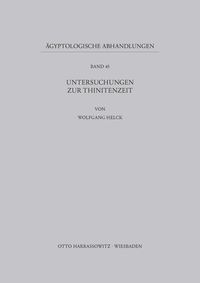 Produktbild: Untersuchungen zur Thinitenzeit