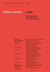 Produktbild: Kritische Berichte : Zeitschrift f&uuml;r Kunst- und Kulturwissenschaften / Jahrgang 51, Heft 4.2023