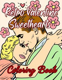 Produktbild: Retro Valentine Sweethearts Coloring Book