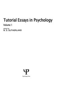 Produktbild: Tutorial Essays in Psychology