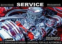 Produktbild: Universal KFZ Inspektionsheft Serviceheft Wartungsheft Serviceleistungen Scheckheft