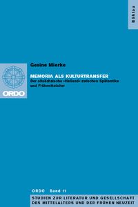 Produktbild: Memoria als Kulturtransfer