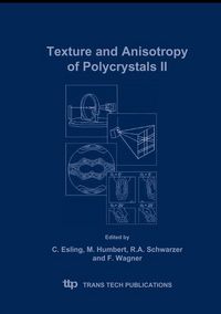 Produktbild: Texture and Anisotropy of Polycrystals II