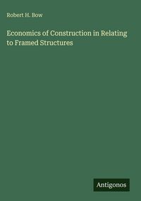 Produktbild: Economics of Construction in Relating to Framed Structures