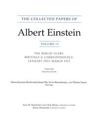 Produktbild: The Collected Papers of Albert Einstein, Volume 13