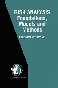 Produktbild: Risk Analysis Foundations, Models, and Methods