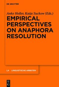 Produktbild: Empirical Perspectives on Anaphora Resolution