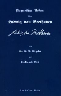 Produktbild: Biographische Notizen &uuml;ber Ludwig van Beethoven