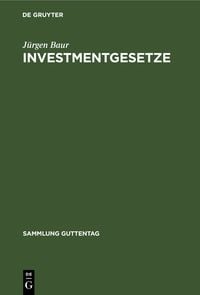 Produktbild: Investmentgesetze