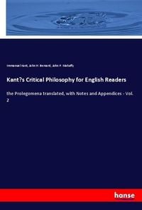 Produktbild: Kant's Critical Philosophy for English Readers