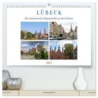 Produktbild: L&uuml;beck, die sehenswerte Hansestadt an der Ostsee (hochwertiger Premium Wandkalender 2027 DIN A2 quer), Kunstdruck in Hochglanz