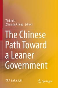 Produktbild: The Chinese Path Toward a Leaner Government