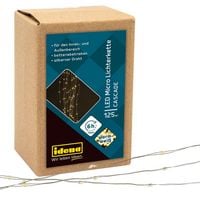 Produktbild: Idena Lichterkette 125 LED Cascade 6h Timer 1,7m