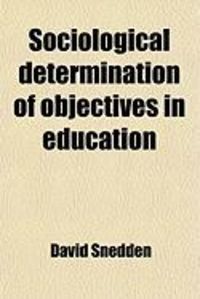Produktbild: Sociological Determination of Objectives in Education
