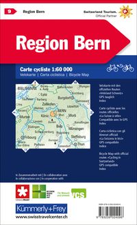KuF Schweiz Radkarte 09 Region Bern 1 : 60 000